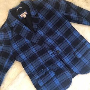 Blue Plaid Blazer